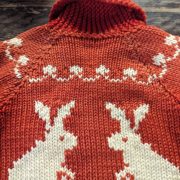 VINTAGE 50's/60's Adorable pair of hand knit children's zip front sweaters!!! - Picture 3 of 11